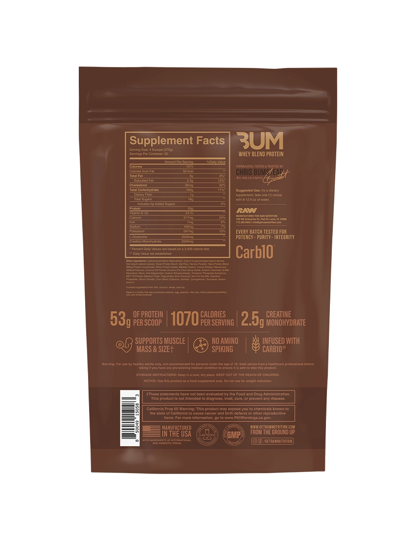 RAW Nutrition CBUM Mass Gainer